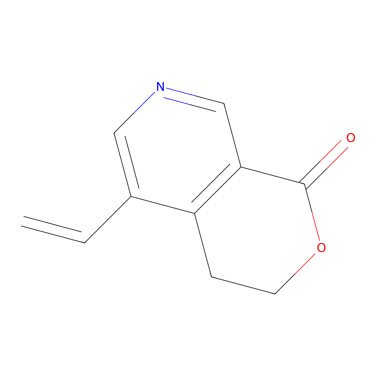 Gentianine molecular structure, CAS 439-89-4