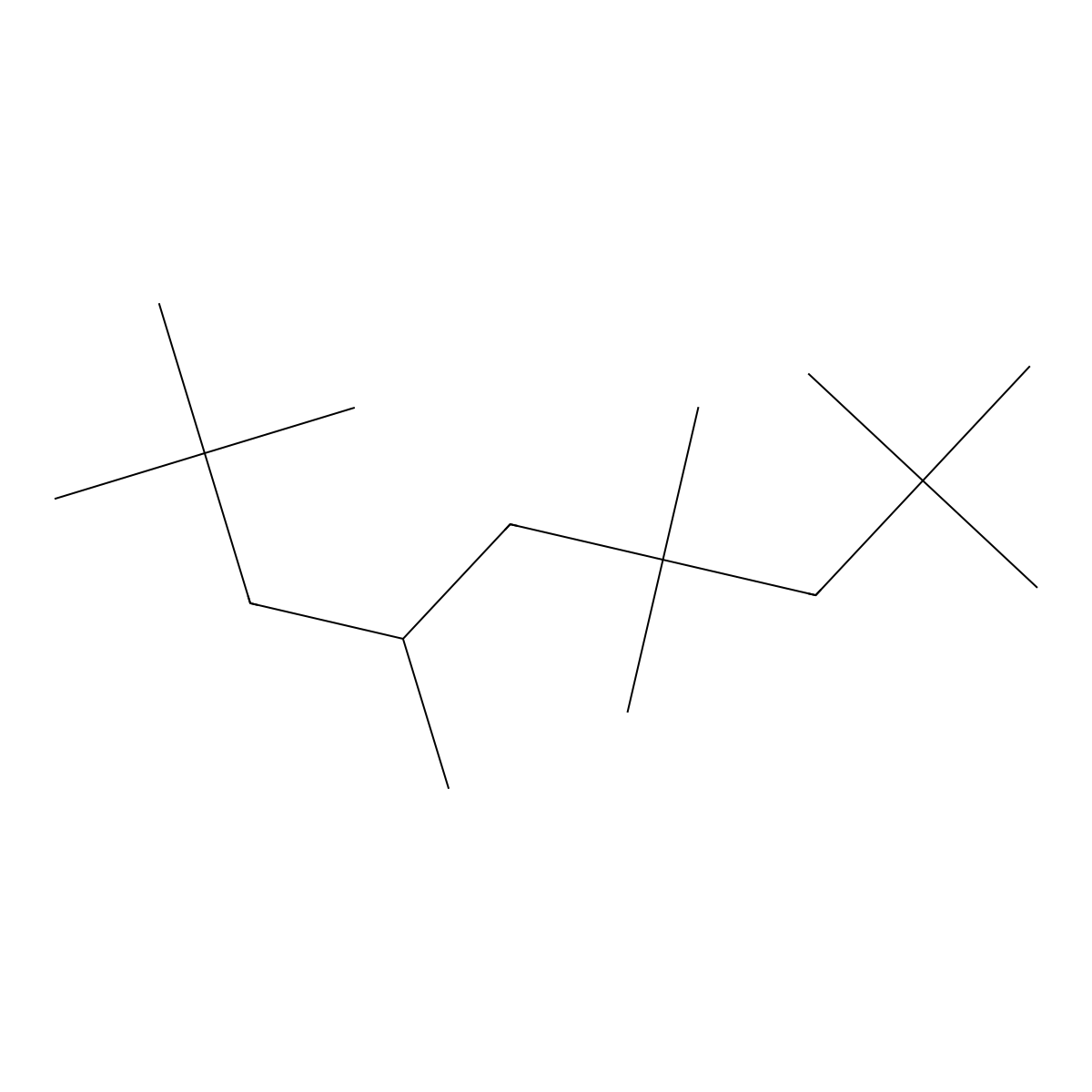 (+-)-2,2,4,4,6,8,8-Heptamethylnonane molecular structure, CAS 4390-04-9