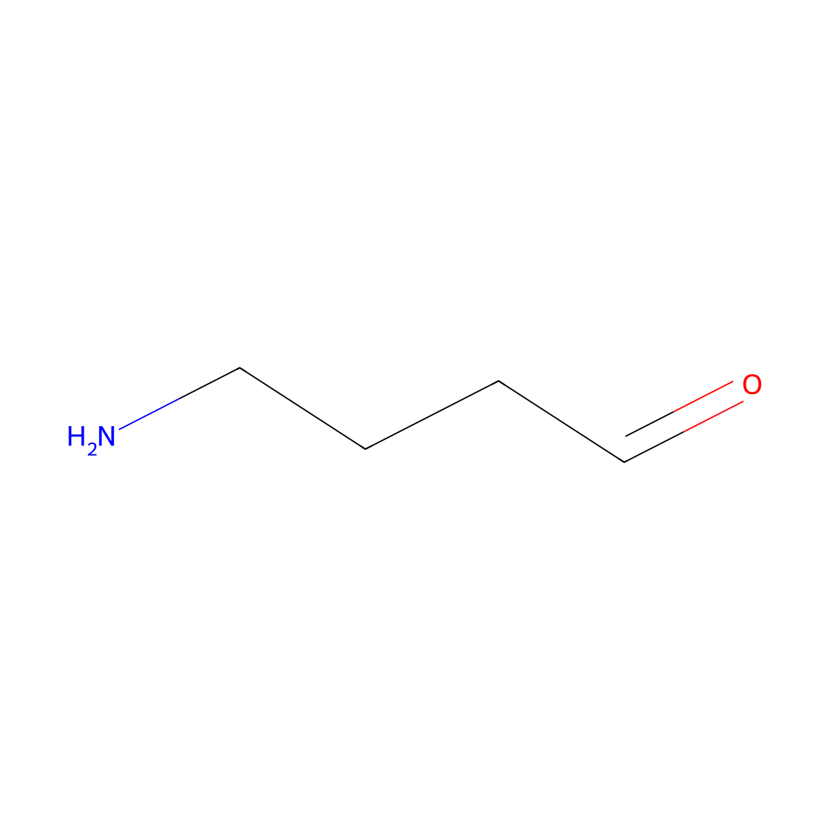 4-Aminobutanal molecular structure, CAS 4390-05-0