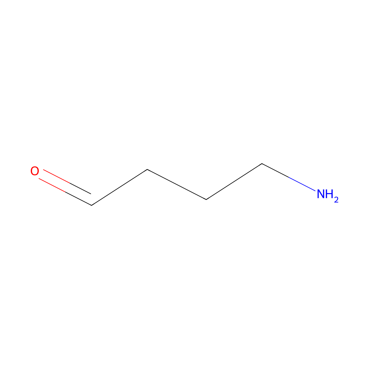 4-Aminobutanal molecular structure, CAS 4390-05-0