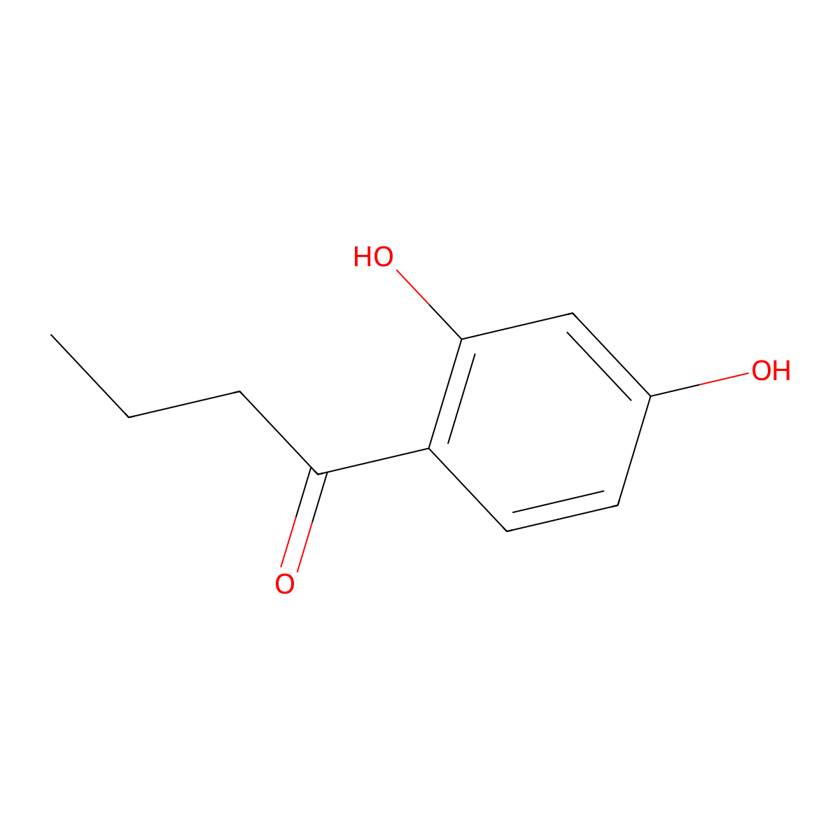 4-Butanoylresorcinol molecular structure, CAS 4390-92-5