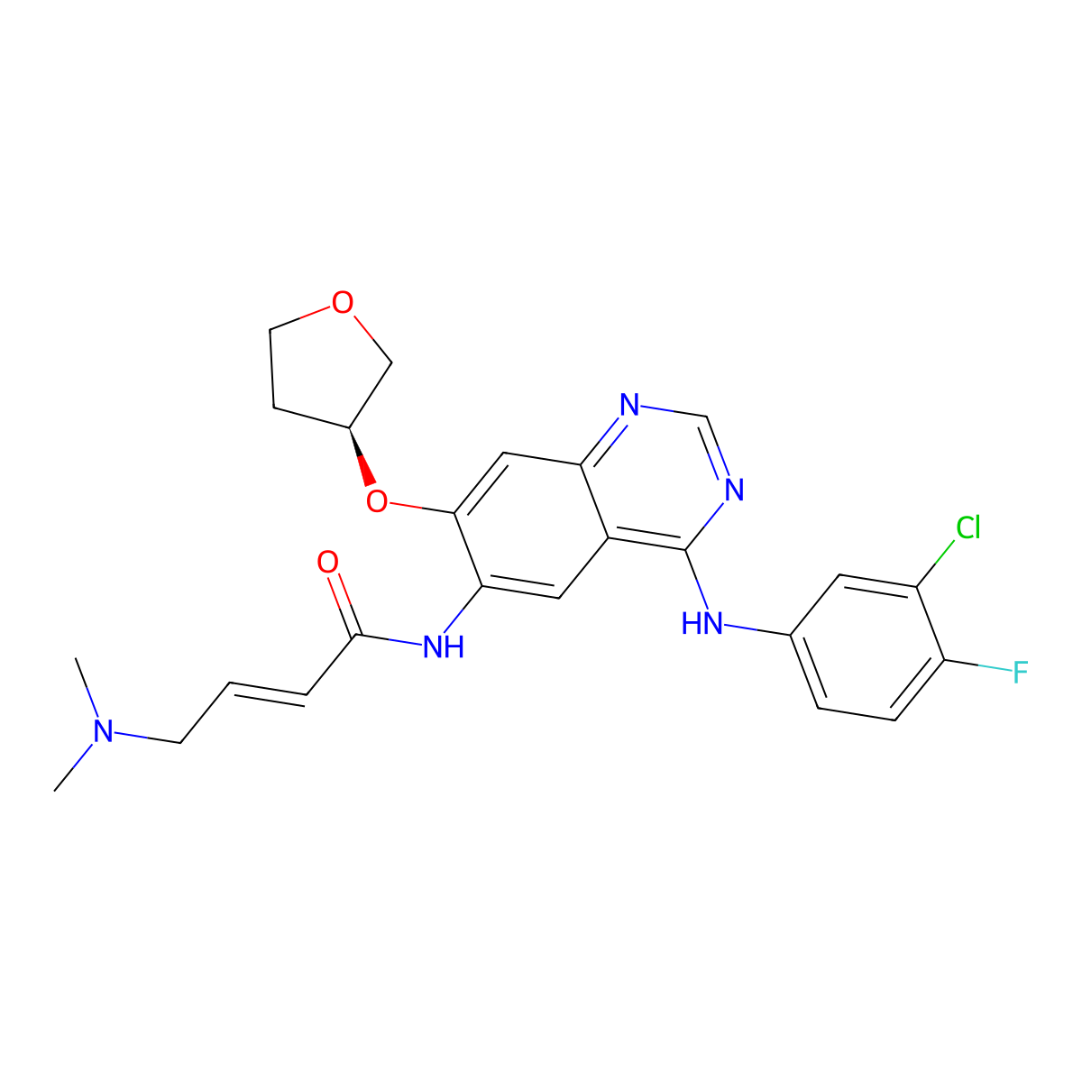 Afatinib molecular structure, CAS 439081-18-2