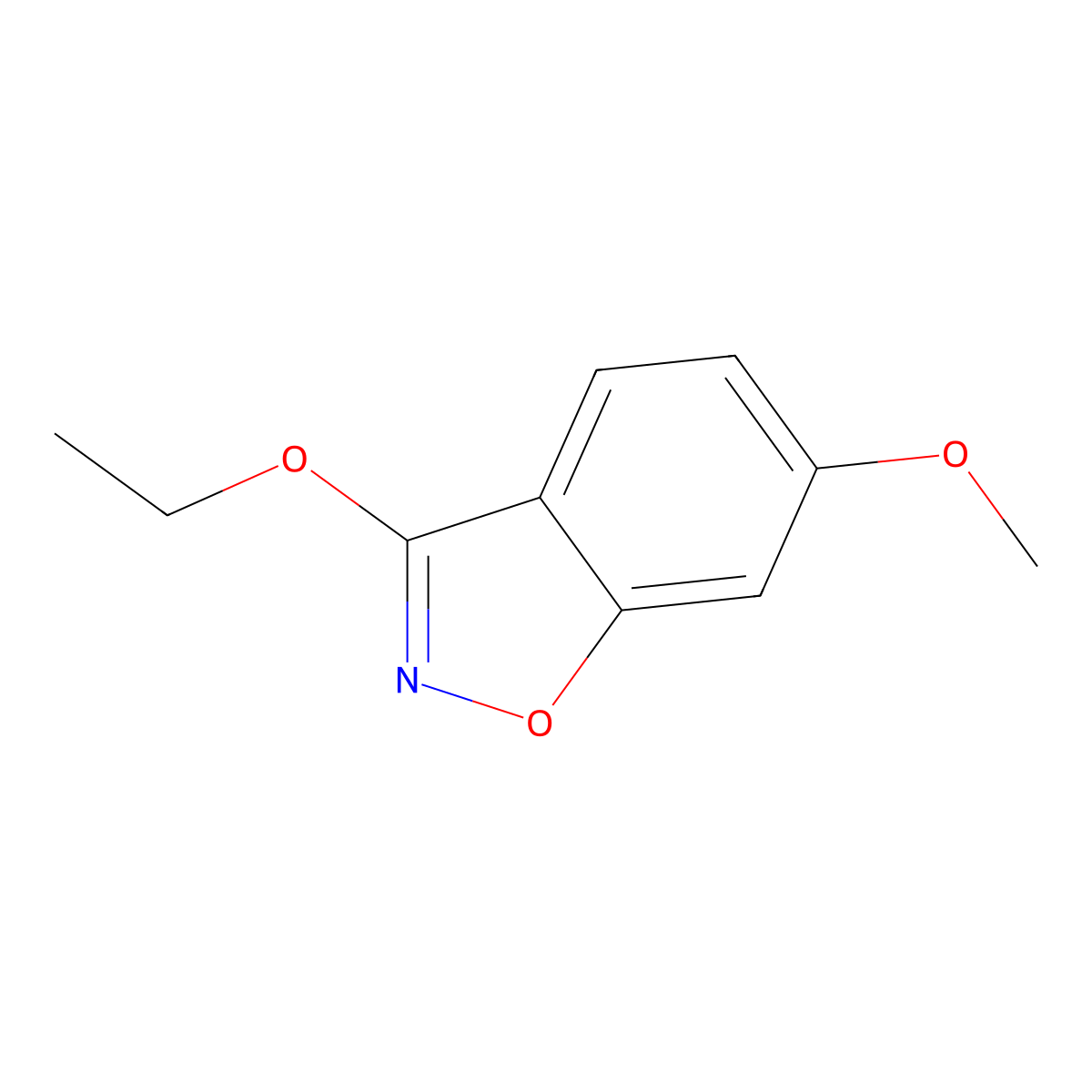 3-Ethoxy-6-methoxybenzo[D]isoxazole molecular structure, CAS 439085-75-3