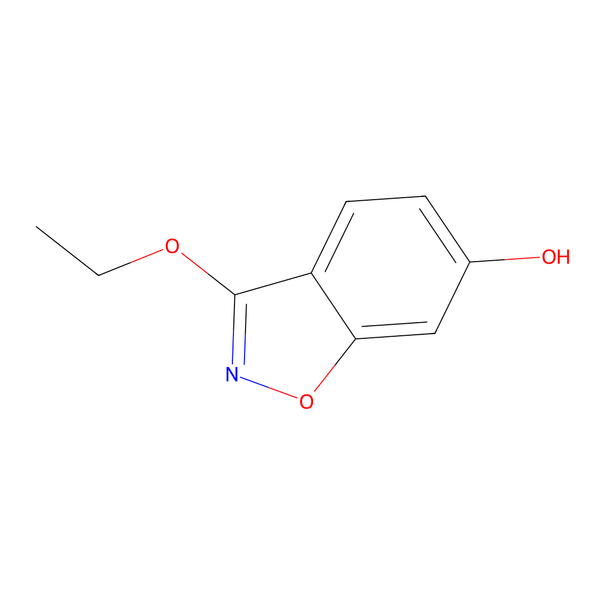 3-Ethoxybenzo[D]isoxazol-6-OL molecular structure, CAS 439085-76-4