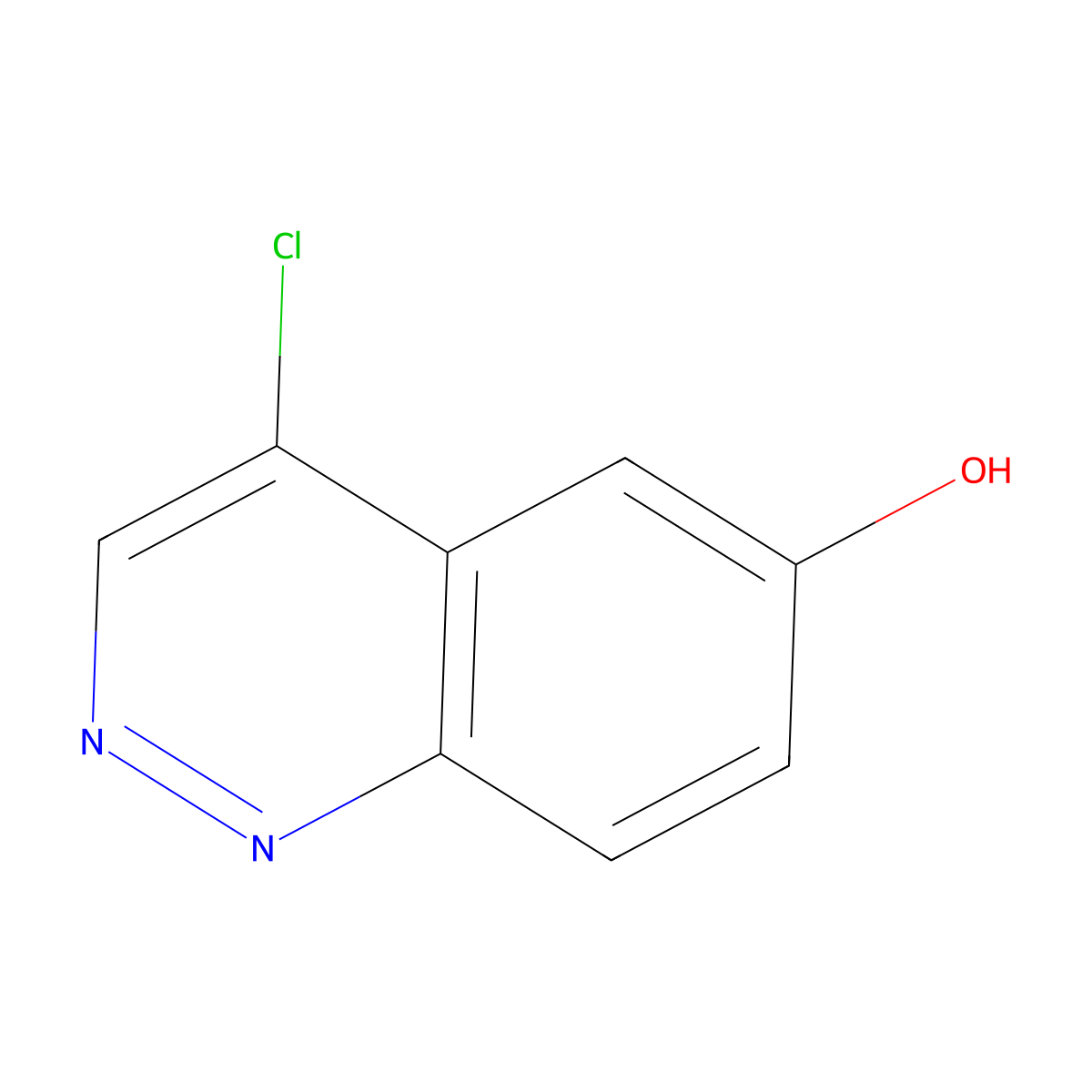 4-Chlorocinnolin-6-ol molecular structure, CAS 439085-78-6