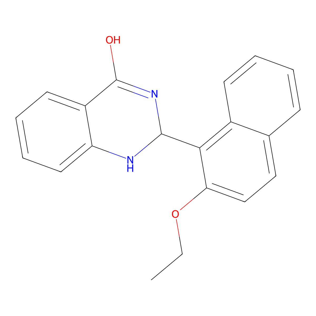 2-(2-Ethoxynaphthalen-1-yl)-1,2-dihydroquinazolin-4-ol molecular structure, CAS 439093-25-1