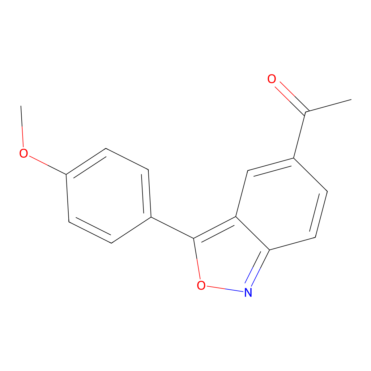 1-[3-(4-Methoxyphenyl)-2,1-benzisoxazol-5-yl]-1-ethanone molecular structure, CAS 439094-07-2