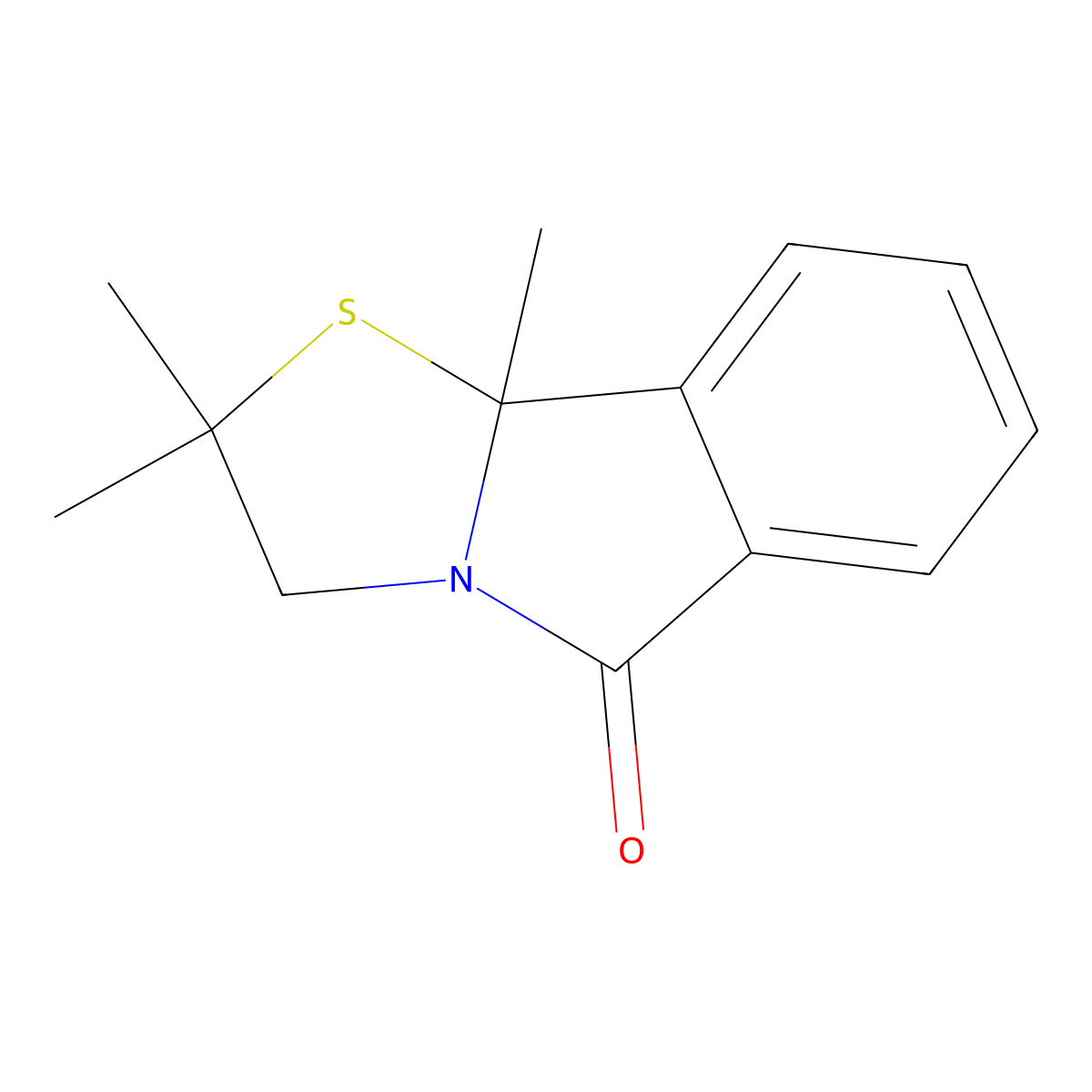 2,2,9b-trimethyl-2,3-dihydro[1,3]thiazolo[2,3-a]isoindol-5(9bH)-one molecular structure, CAS 439094-62-9
