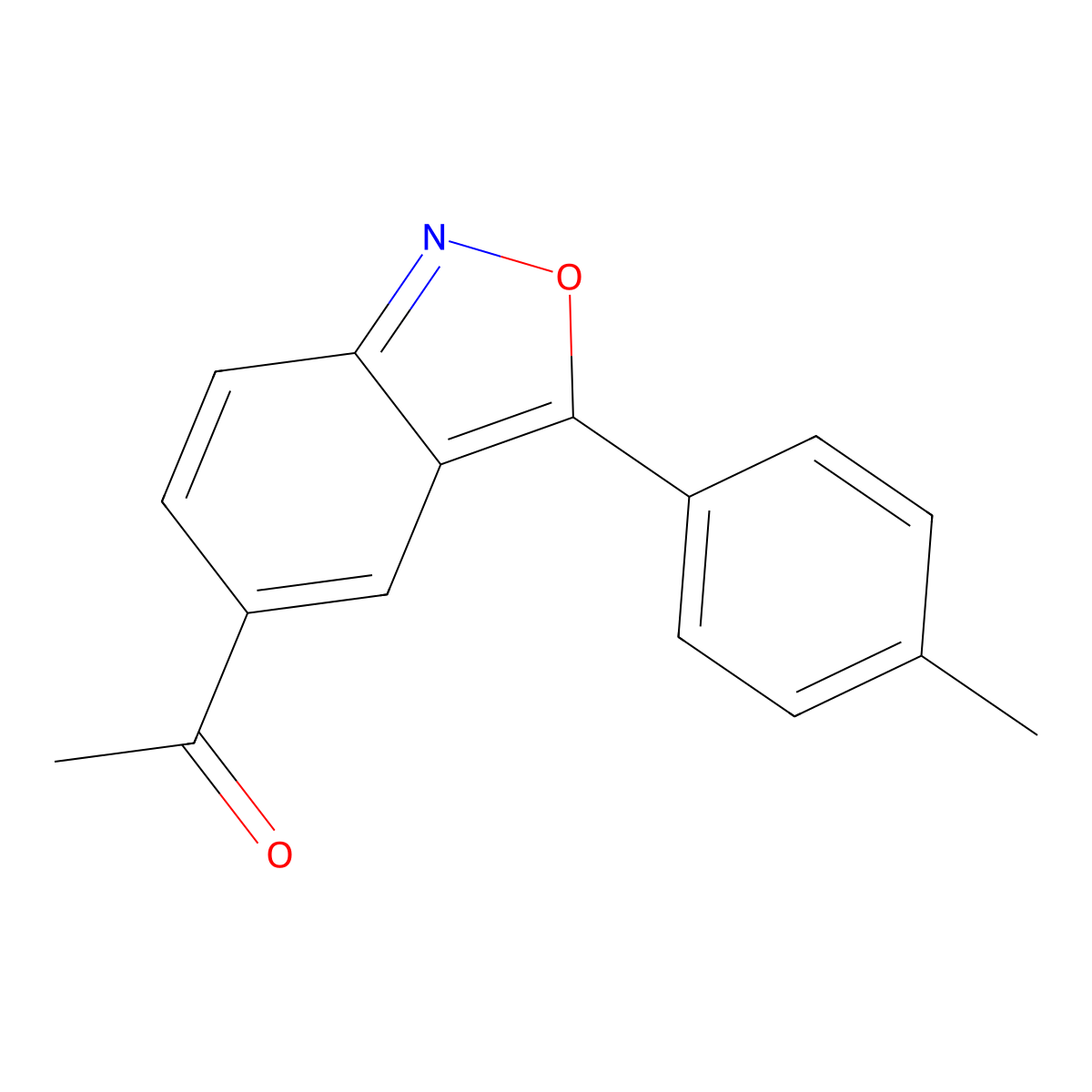 1-[3-(4-Methylphenyl)-2,1-benzisoxazol-5-yl]-1-ethanone molecular structure, CAS 439094-63-0