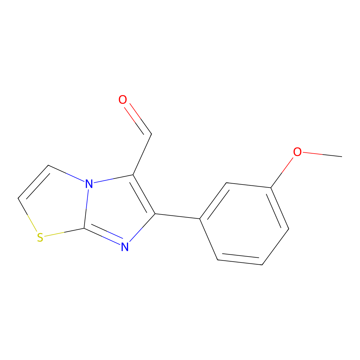 6-(3-Methoxyphenyl)imidazo[2,1-b][1,3]thiazole-5-carbaldehyde molecular structure, CAS 439094-67-4