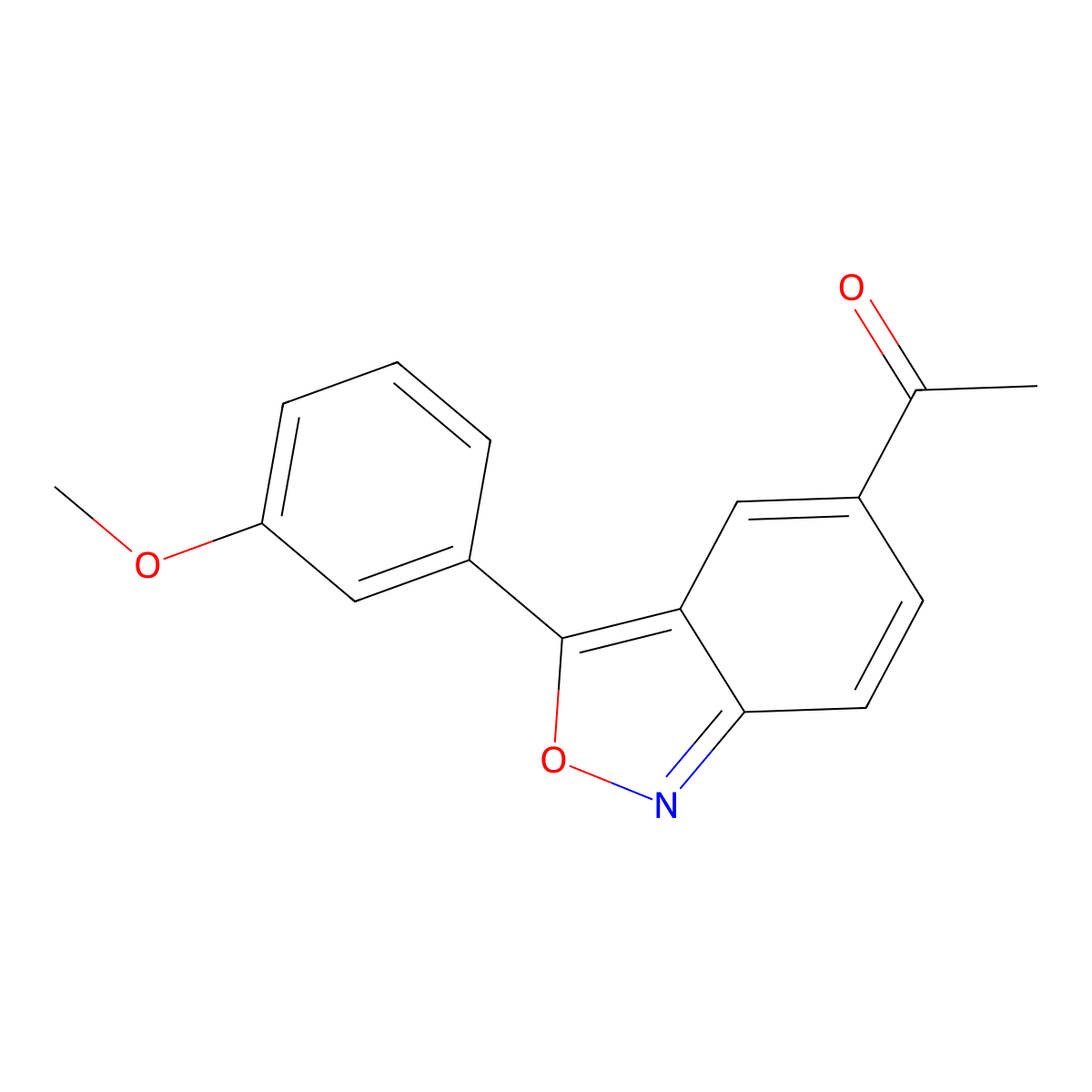 1-[3-(3-Methoxyphenyl)-2,1-benzisoxazol-5-yl]-1-ethanone molecular structure, CAS 439094-71-0