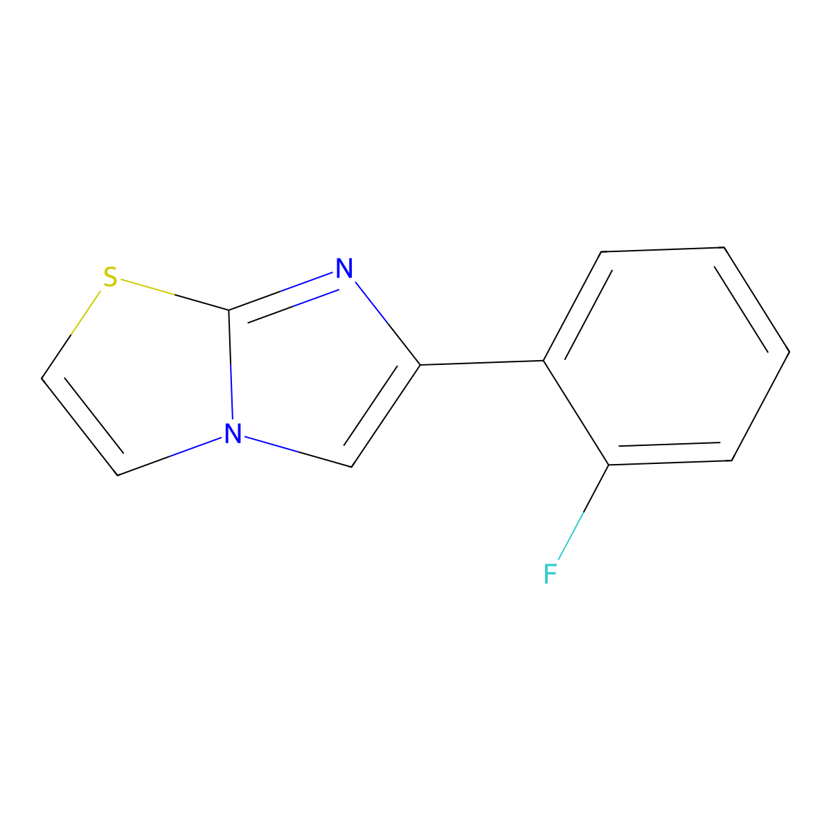 6-(2-Fluorophenyl)imidazo[2,1-b][1,3]thiazole molecular structure, CAS 439094-75-4