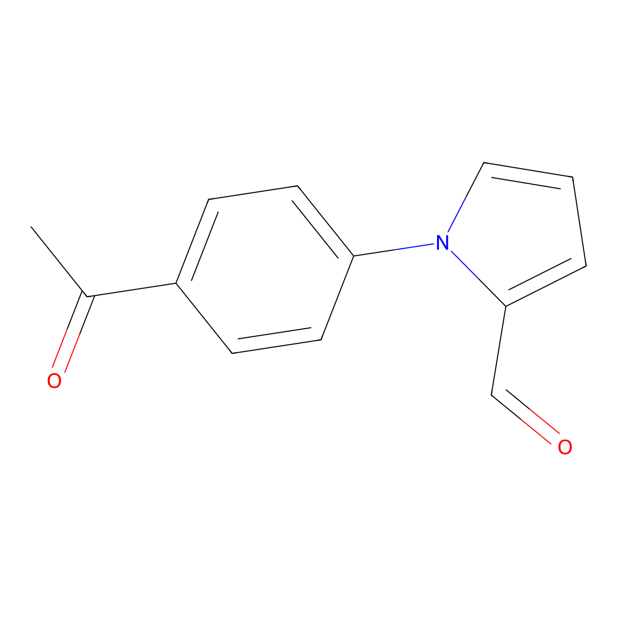 1-(4-Acetyl-phenyl)-1H-pyrrole-2-carbaldehyde molecular structure, CAS 439094-81-2