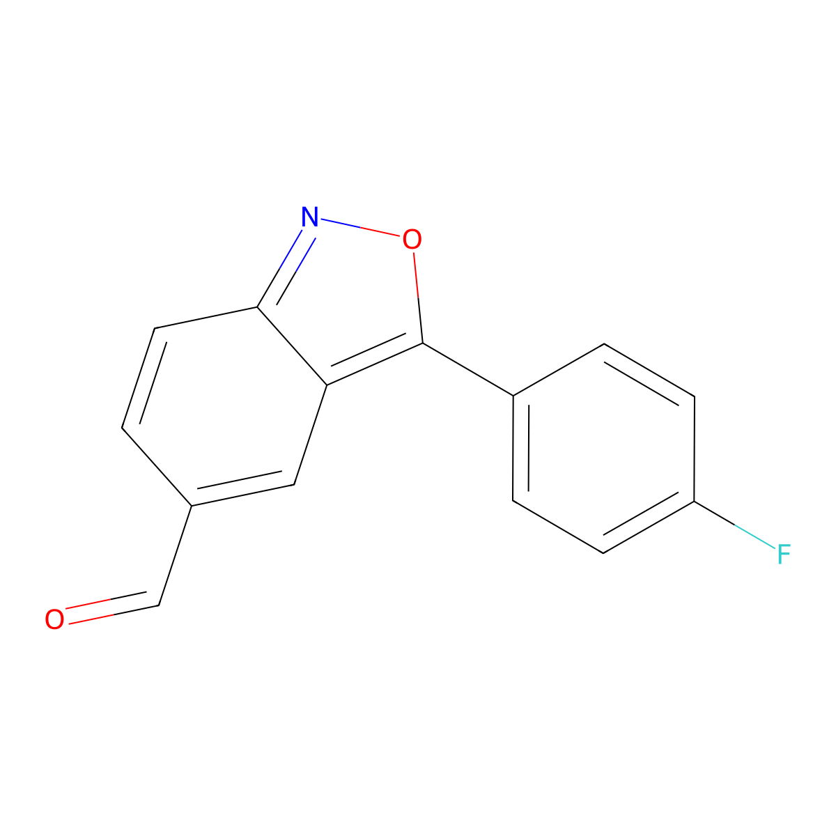 3-(4-Fluorophenyl)-2,1-benzoxazole-5-carbaldehyde molecular structure, CAS 439095-19-9