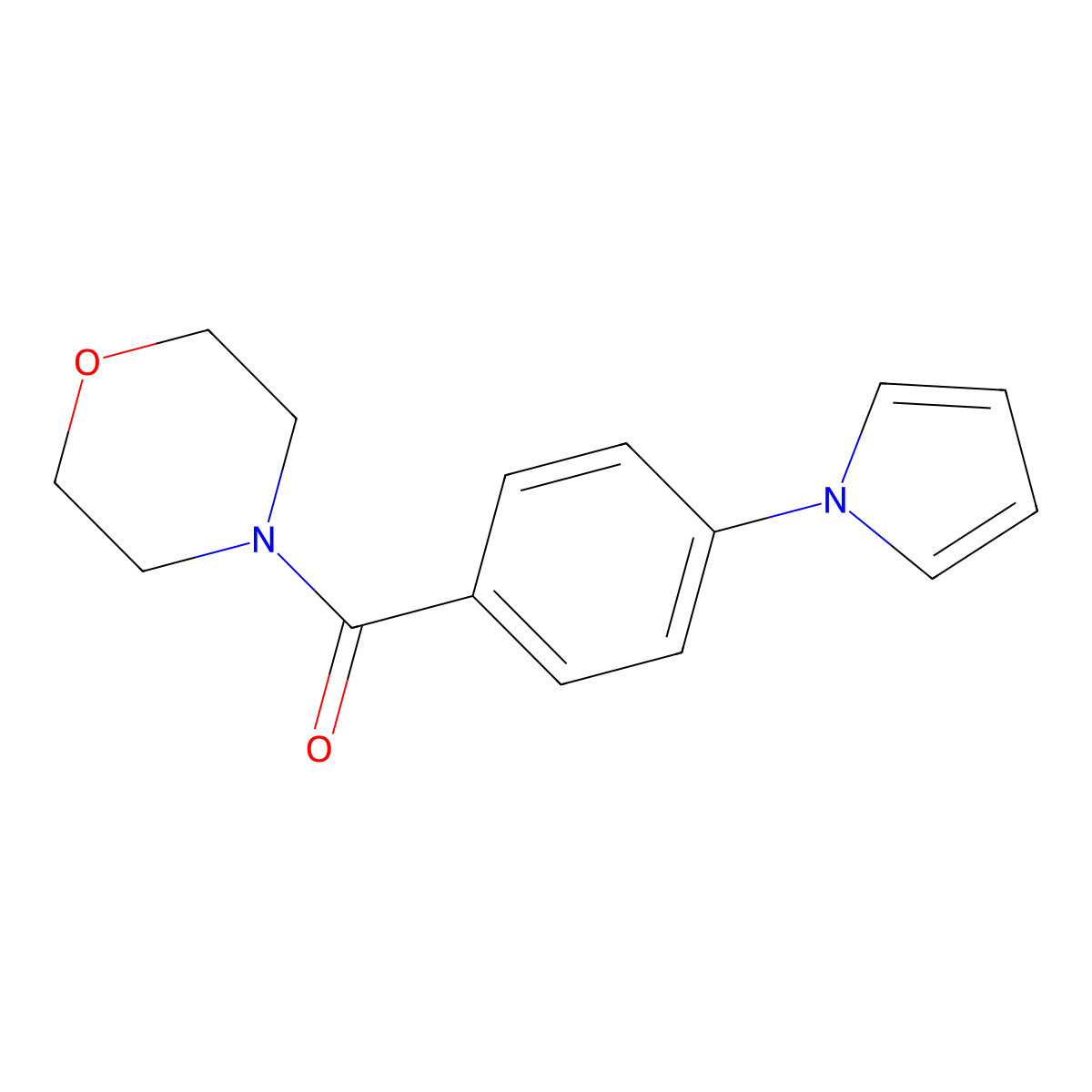 morpholino[4-(1H-pyrrol-1-yl)phenyl]methanone molecular structure, CAS 439097-43-5