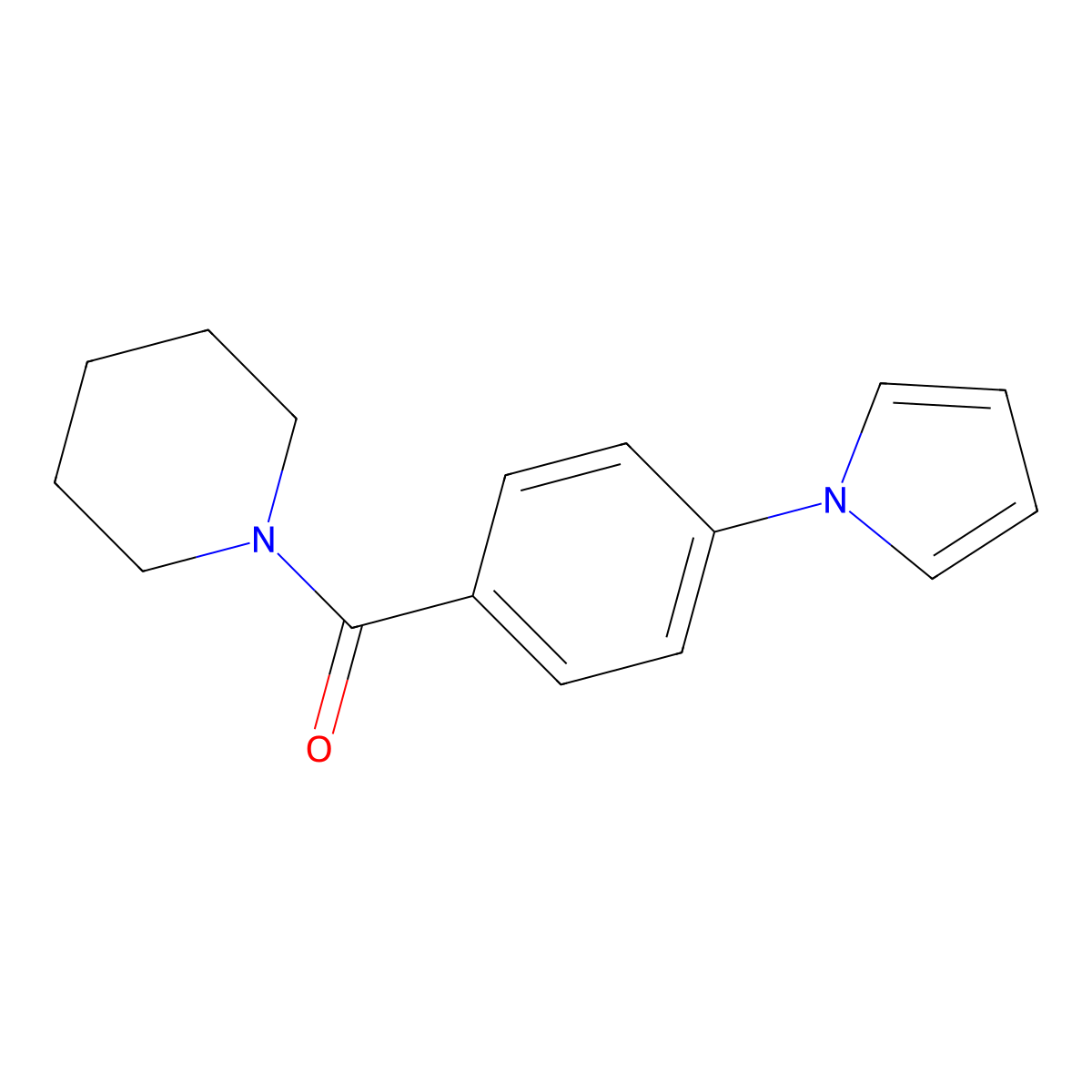 piperidino[4-(1H-pyrrol-1-yl)phenyl]methanone molecular structure, CAS 439097-44-6