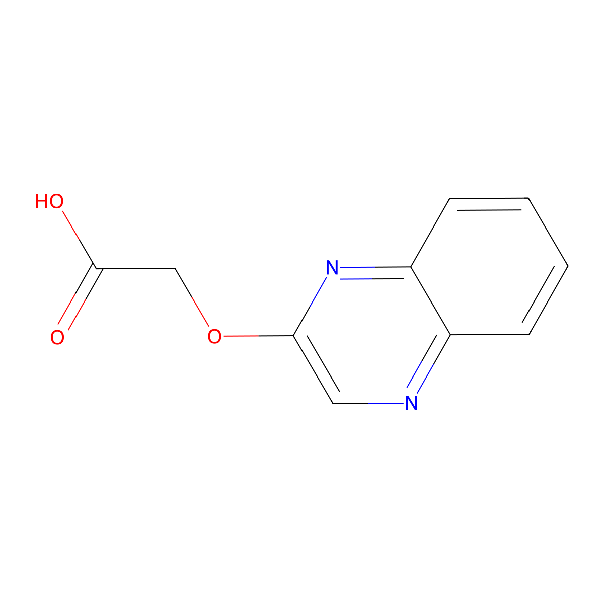 2-(Quinoxalin-2-yloxy)acetic acid molecular structure, CAS 439106-64-6