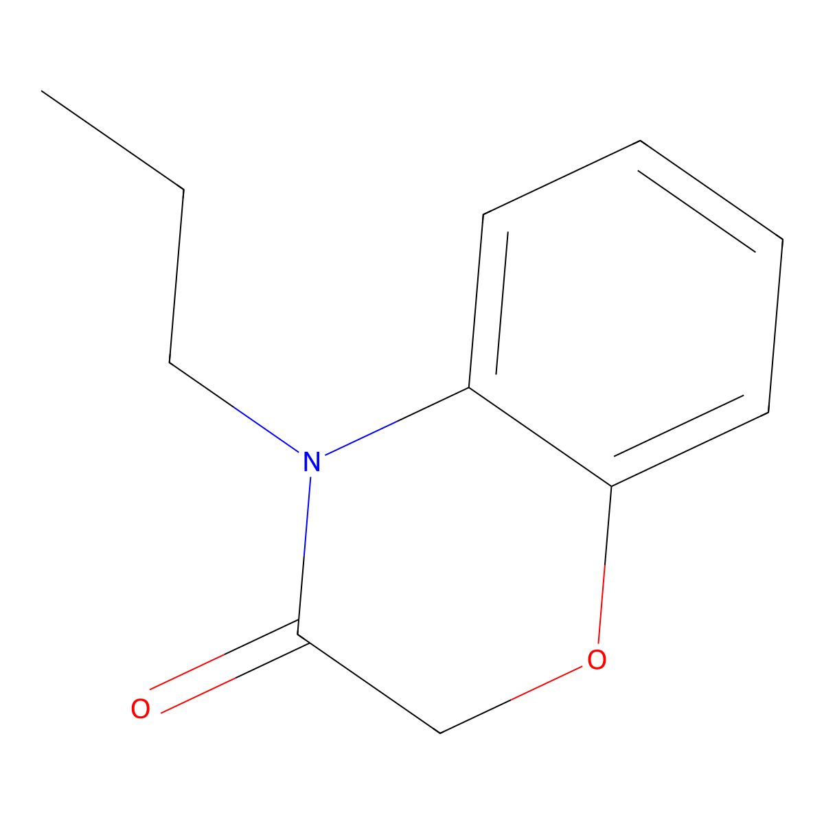 4-propyl-2H-benzo[b][1,4]oxazin-3(4H)-one molecular structure, CAS 439110-74-4