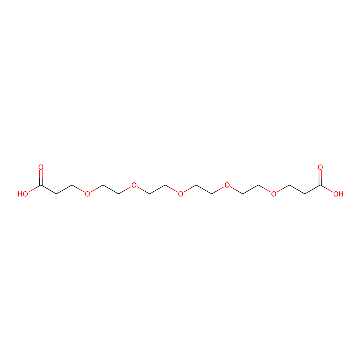4,7,10,13,16-Pentaoxanonadecane-1,19-dioic acid molecular structure, CAS 439114-13-3