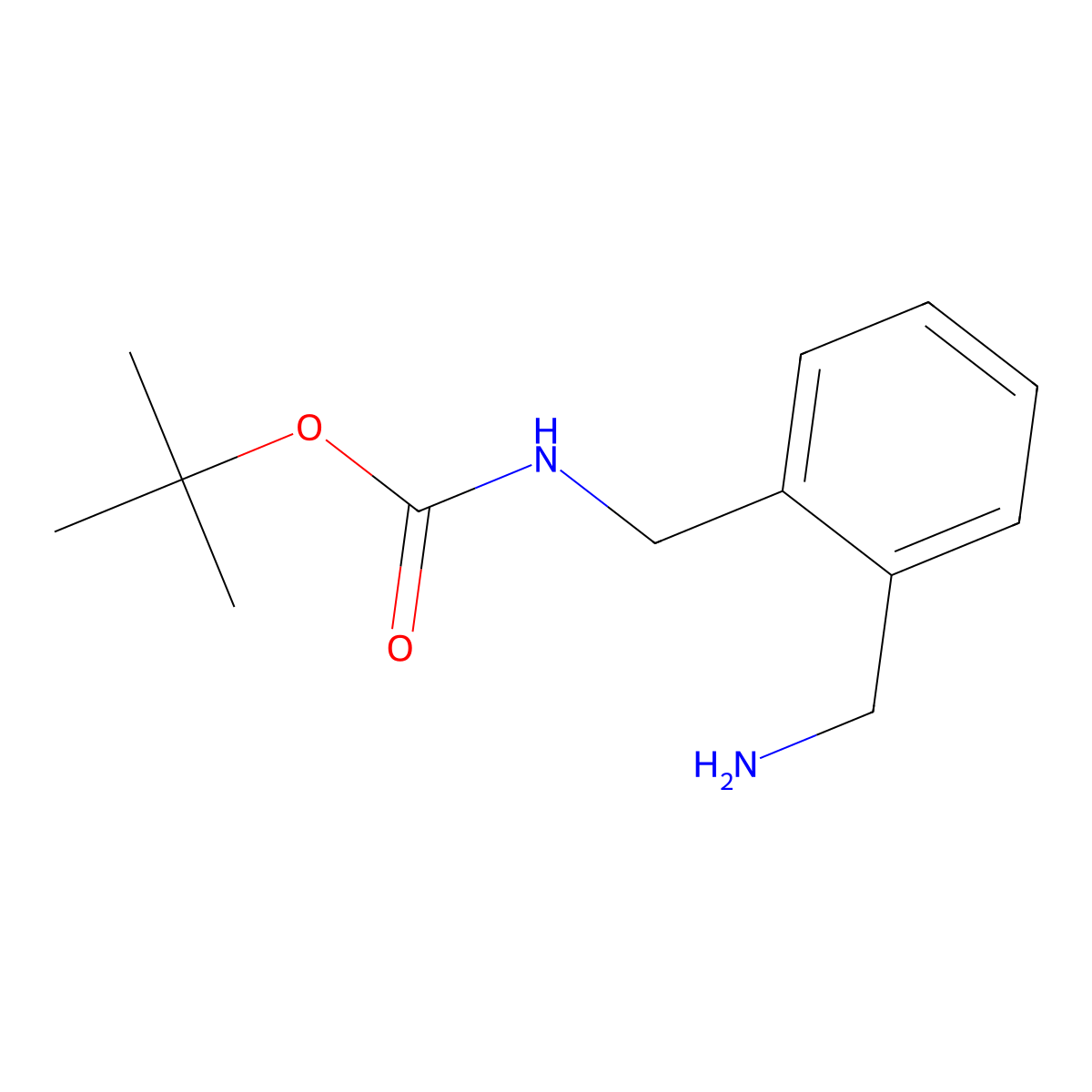 (2-Aminomethyl-benzyl)-carbamic acid tert-butyl ester molecular structure, CAS 439116-13-9