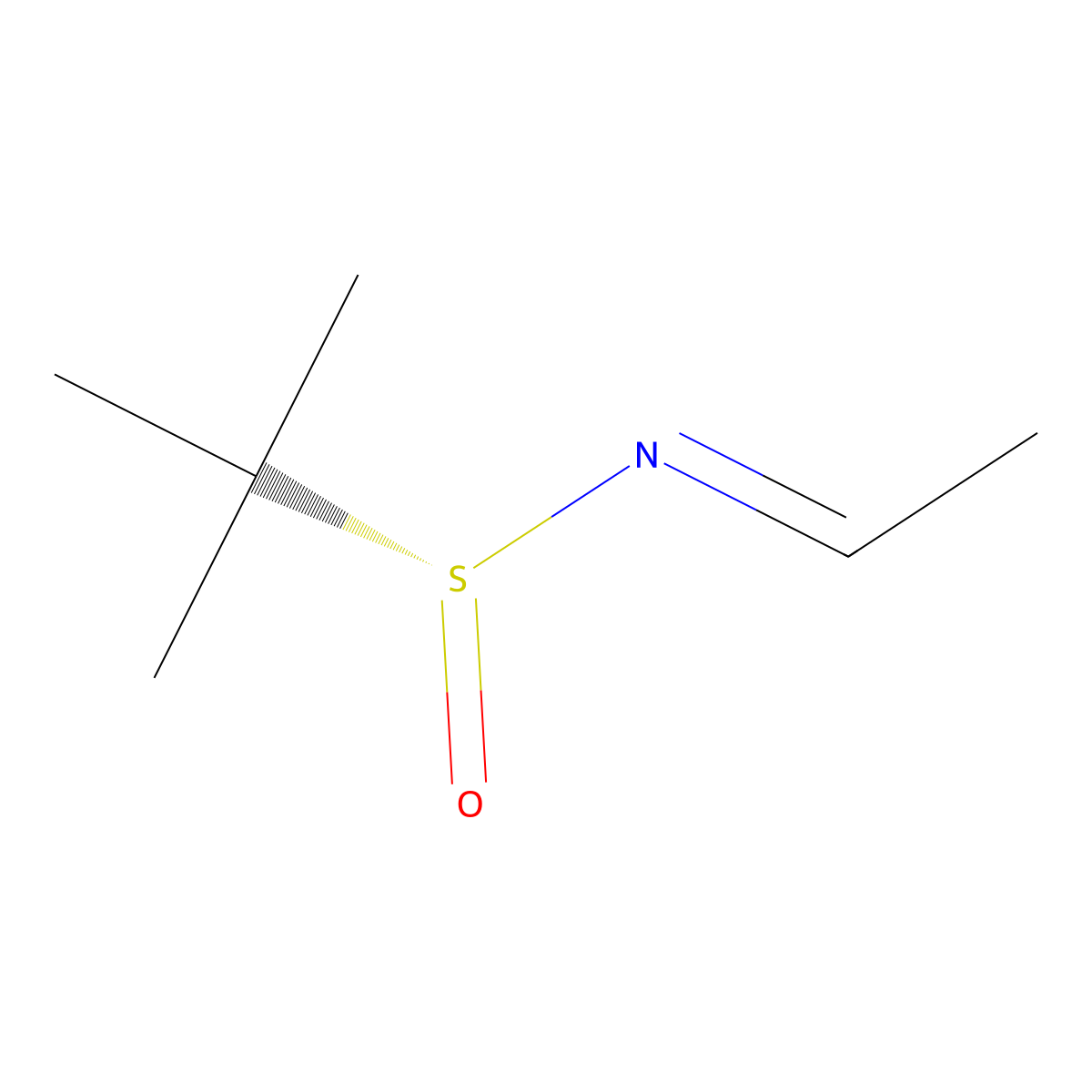 (R,E)-N-Ethylidene-2-methylpropane-2-sulfinamide molecular structure, CAS 439117-21-2