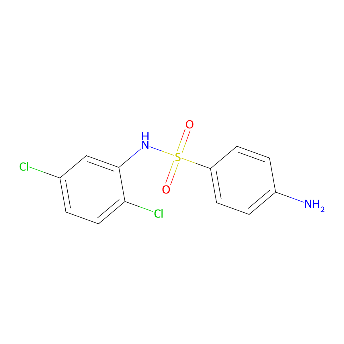 4-amino-N-(2,5-dichlorophenyl)benzenesulfonamide molecular structure, CAS 439118-58-8