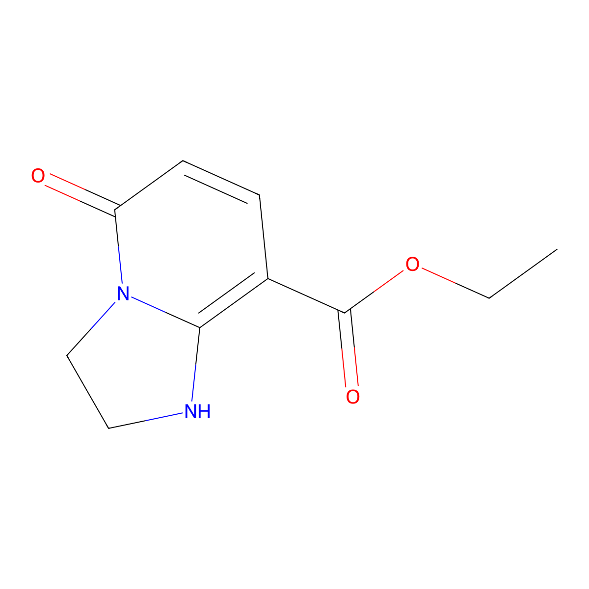Ethyl 5-oxo-1,2,3,5-tetrahydroimidazo[1,2-a]pyridine-8-carboxylate molecular structure, CAS 439118-88-4