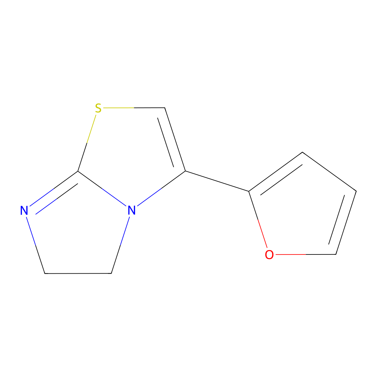 3-(Furan-2-yl)-5,6-dihydroimidazo[2,1-b][1,3]thiazole molecular structure, CAS 439122-35-7