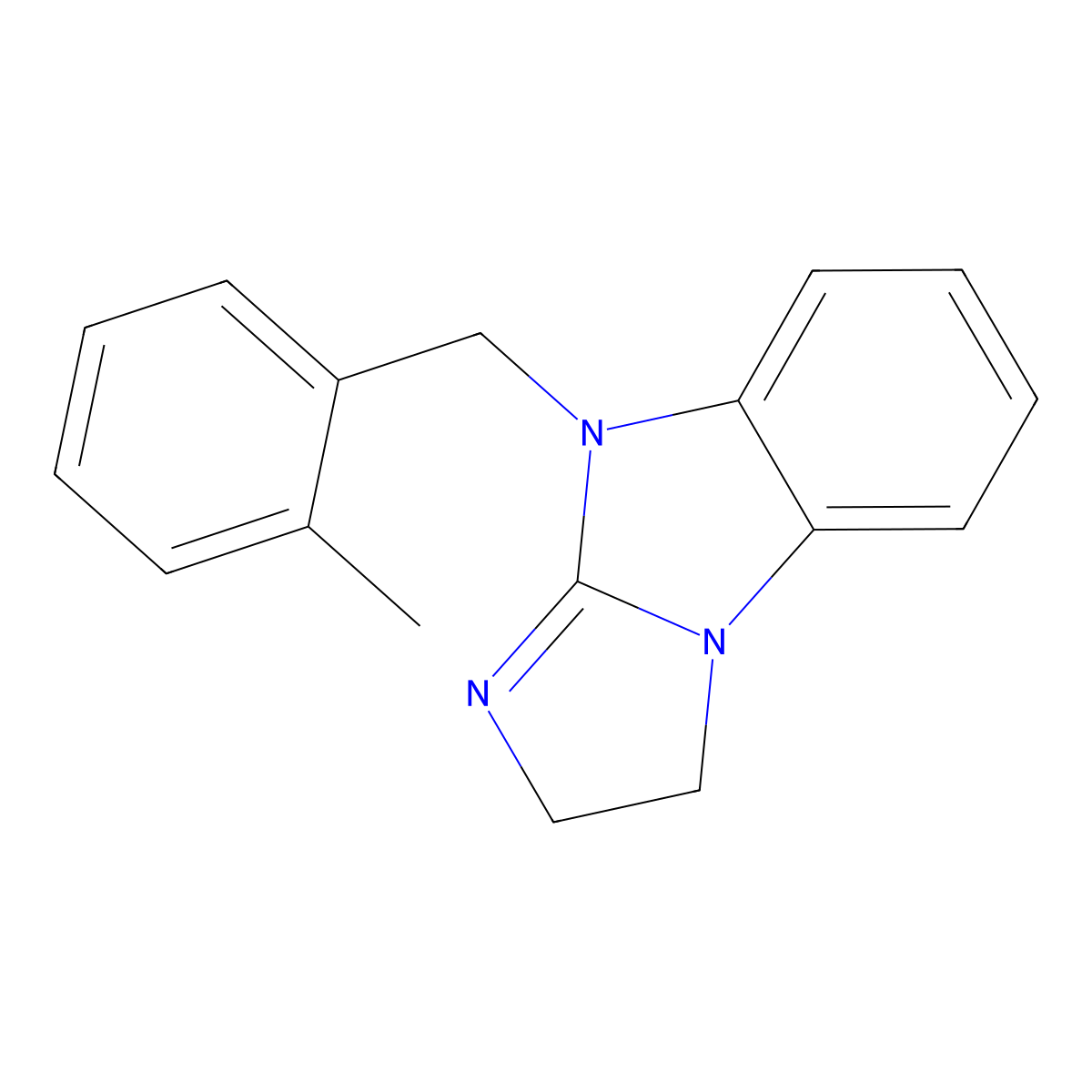 9-(2-methylbenzyl)-2,9-dihydro-3H-imidazo[1,2-a]benzimidazole molecular structure, CAS 439126-89-3