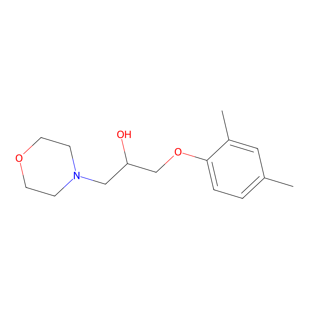 1-(2,4-Dimethylphenoxy)-3-(morpholin-4-yl)propan-2-ol molecular structure, CAS 439129-03-0