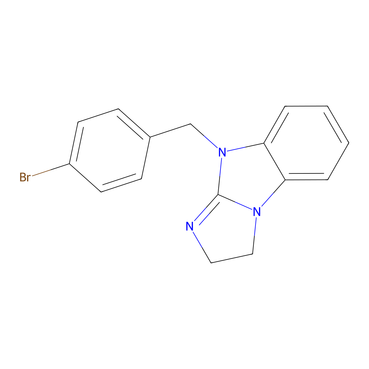 9-(4-bromobenzyl)-2,9-dihydro-3H-imidazo[1,2-a]benzimidazole molecular structure, CAS 439131-58-5