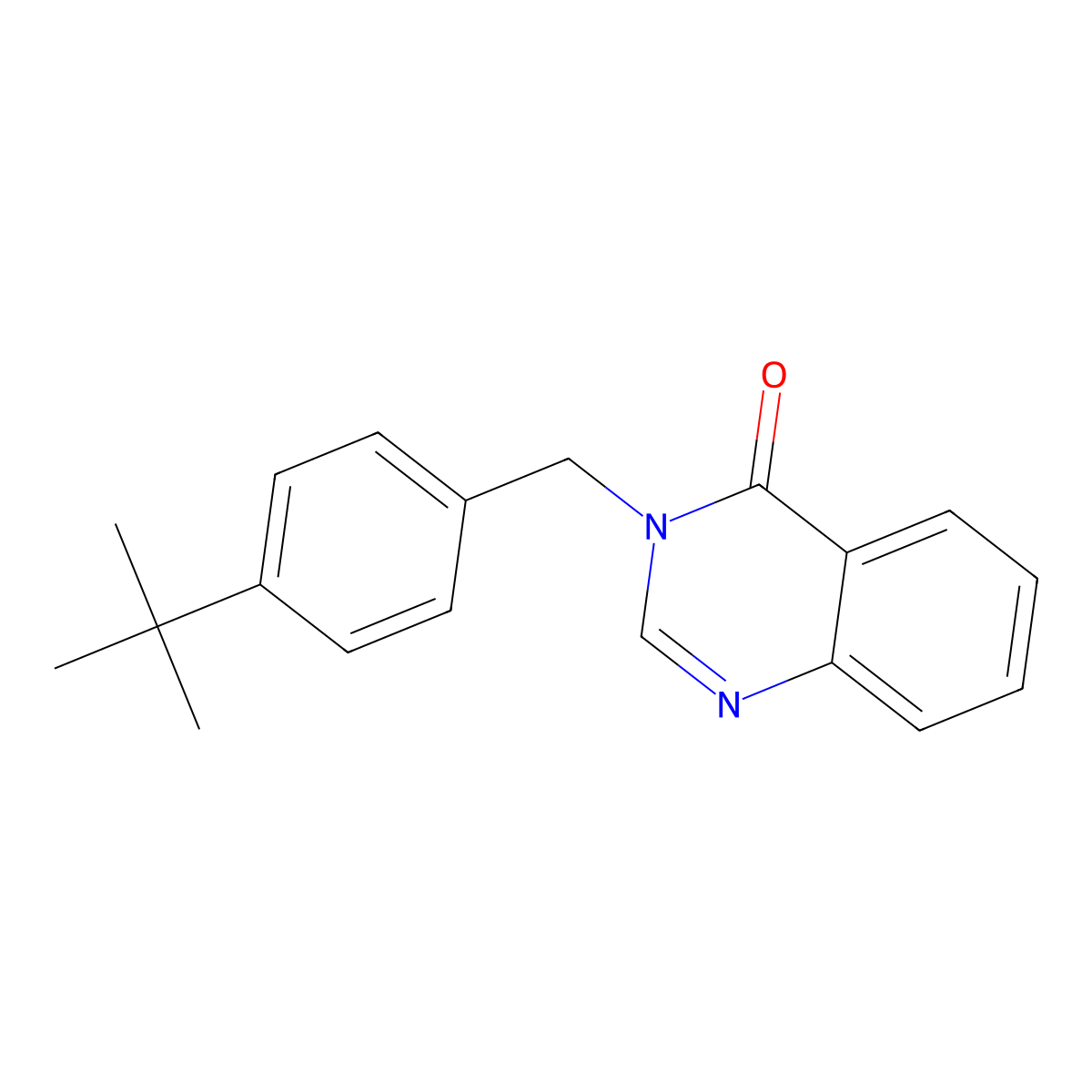 3-(4-Tert-butylbenzyl)-4(3H)-quinazolinone molecular structure, CAS 439135-85-0