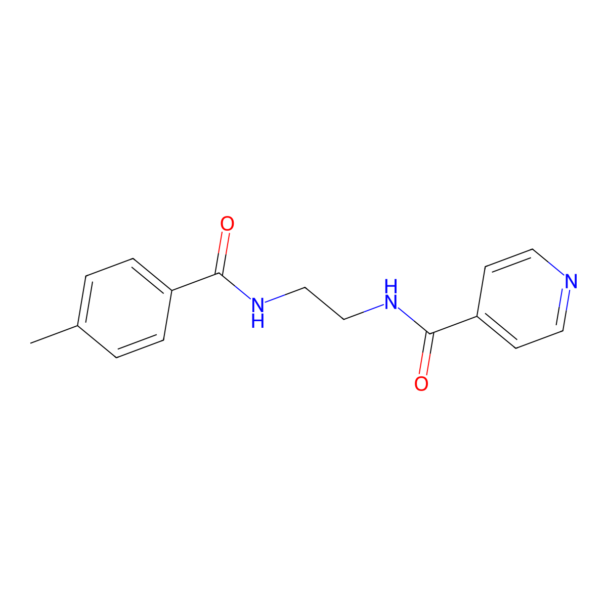 N-{2-[(4-methylbenzoyl)amino]ethyl}isonicotinamide molecular structure, CAS 439137-30-1
