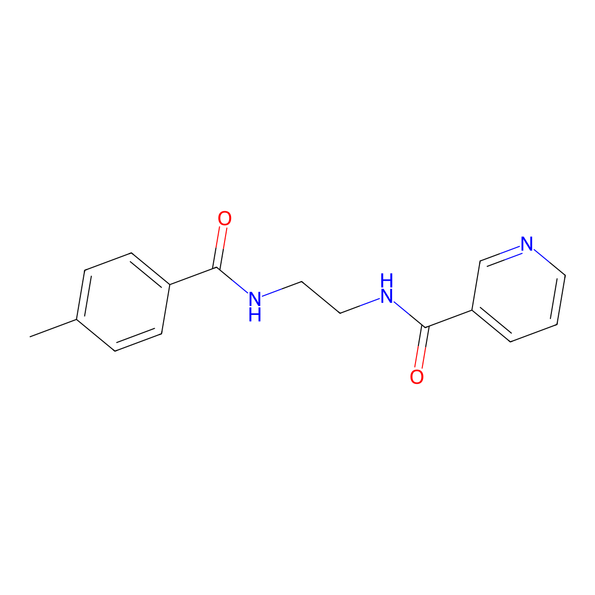 N-[2-(4-Methyl-benzoylamino)-ethyl]-nicotinamide molecular structure, CAS 439137-31-2