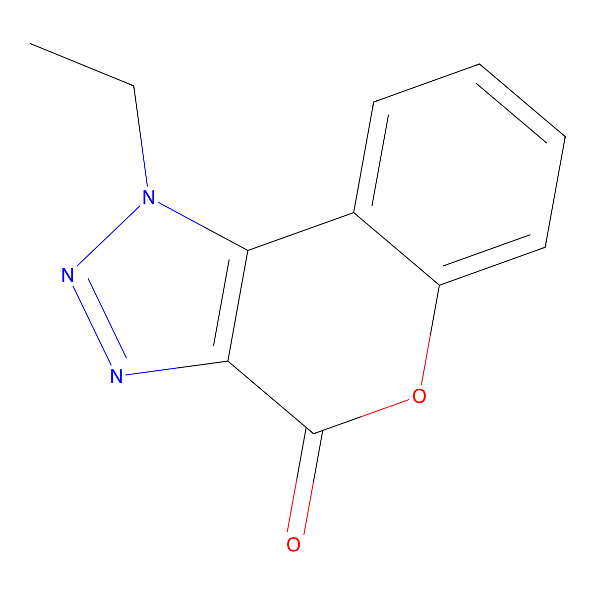 1-Ethylchromeno[3,4-d]triazol-4-one molecular structure, CAS 439141-44-3