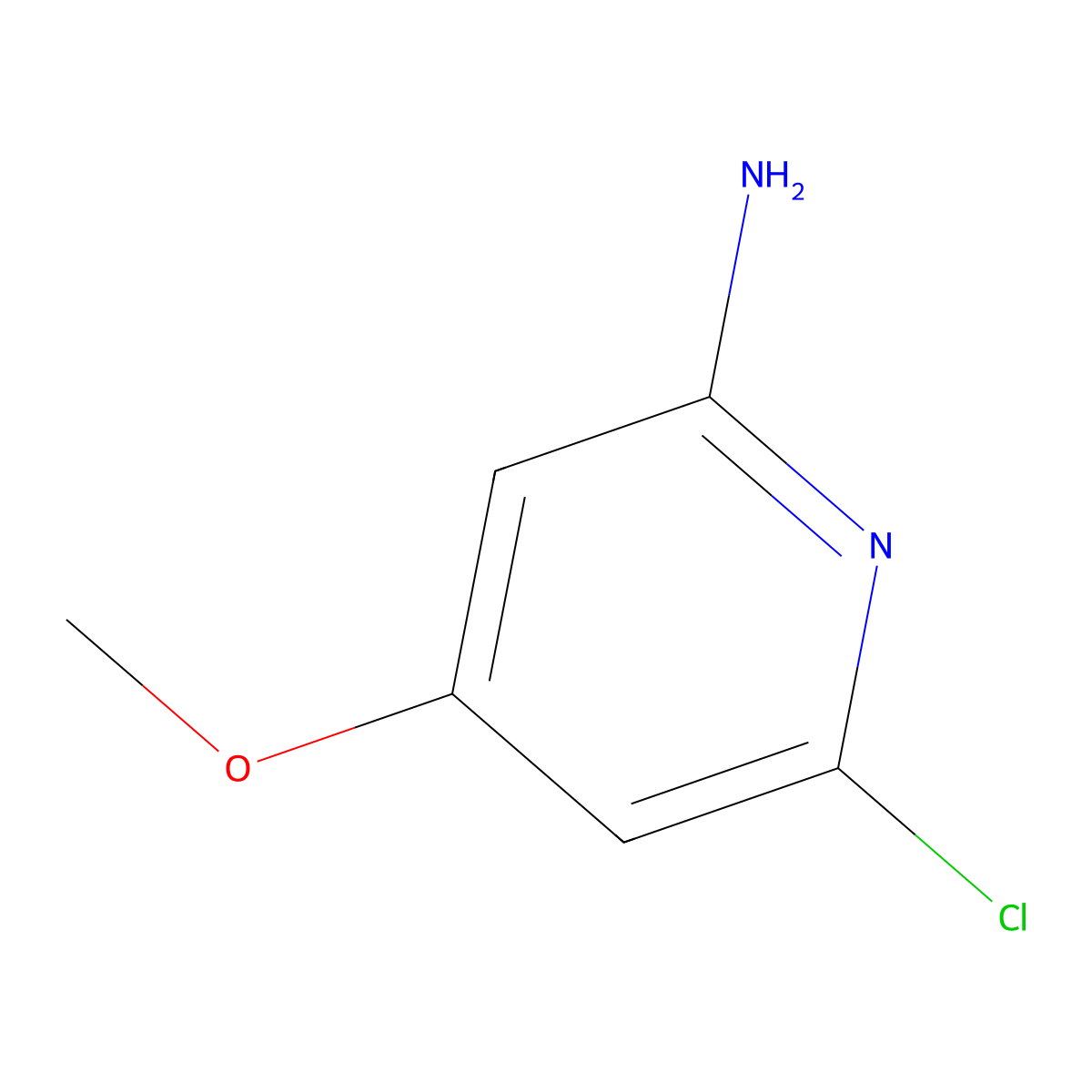 6-Chloro-4-methoxypyridin-2-amine molecular structure, CAS 439146-20-0