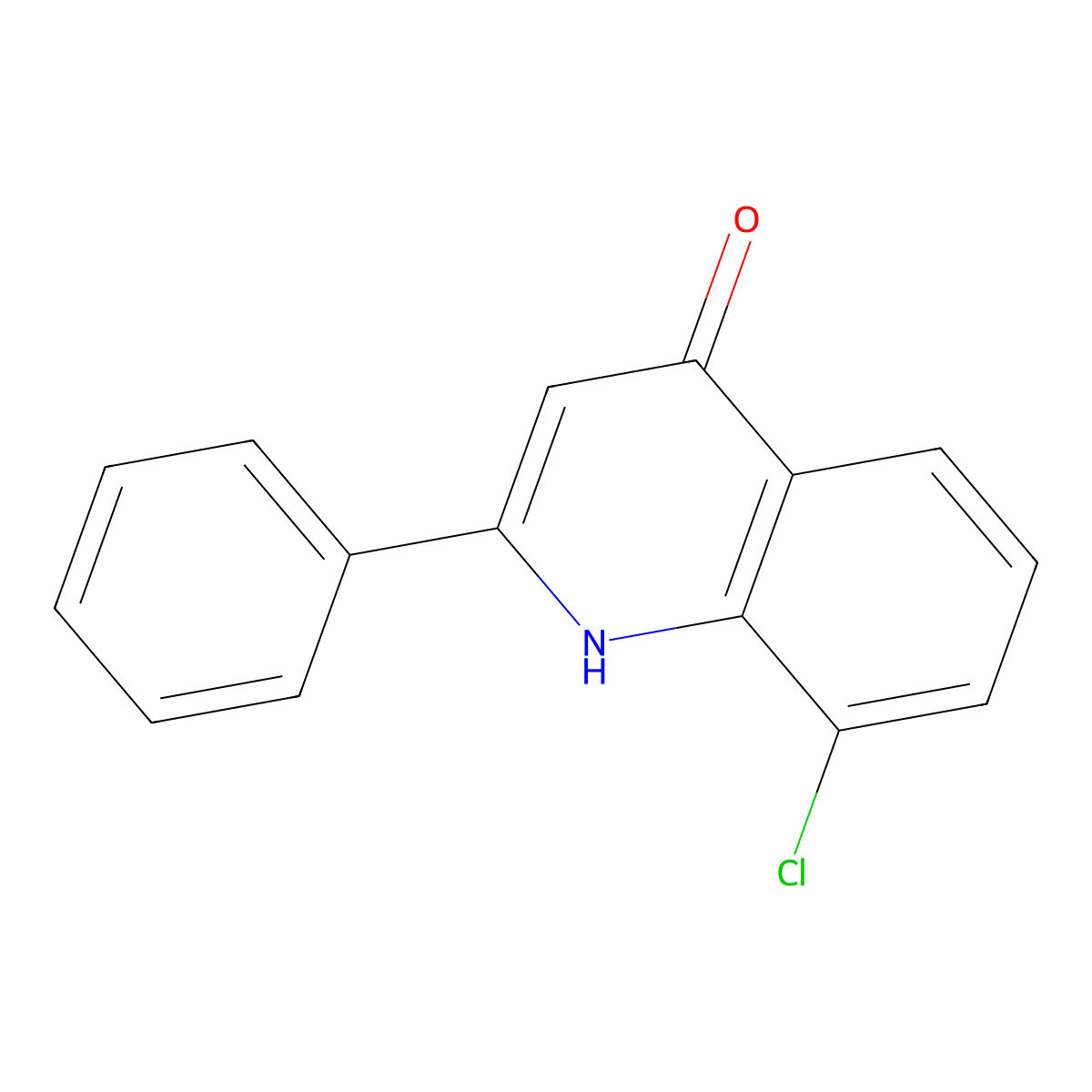 8-Chloro-2-phenylquinolin-4-ol molecular structure, CAS 439147-12-3