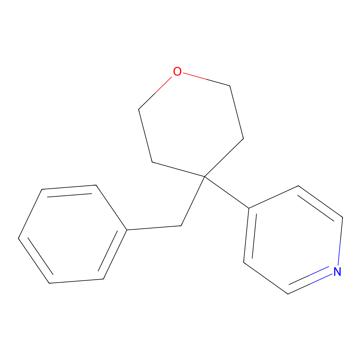 4-(4-Benzyloxan-4-yl)pyridine molecular structure, CAS 439148-02-4