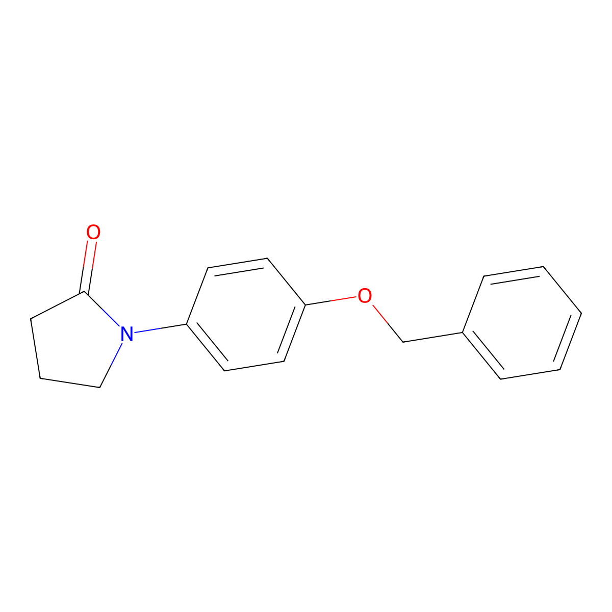 1-[4-(Benzyloxy)phenyl]pyrrolidin-2-one molecular structure, CAS 439148-58-0