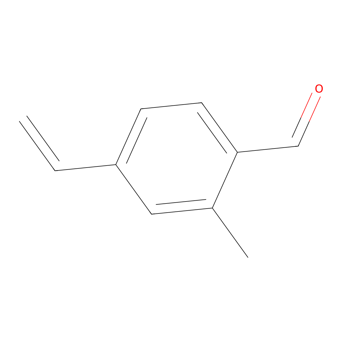 4-Ethenyl-2-methylbenzaldehyde molecular structure, CAS 439151-47-0