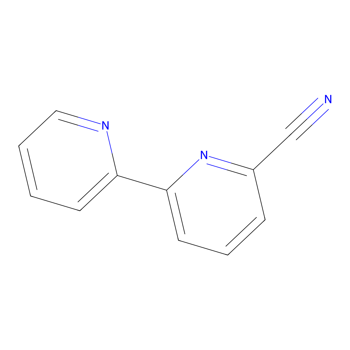 2,2'-Bipyridine-6-carbonitrile molecular structure, CAS 4392-85-2