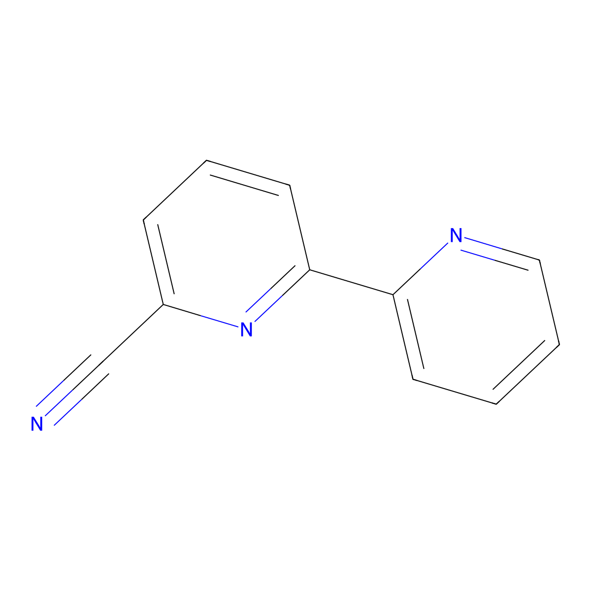 2,2'-Bipyridine-6-carbonitrile molecular structure, CAS 4392-85-2