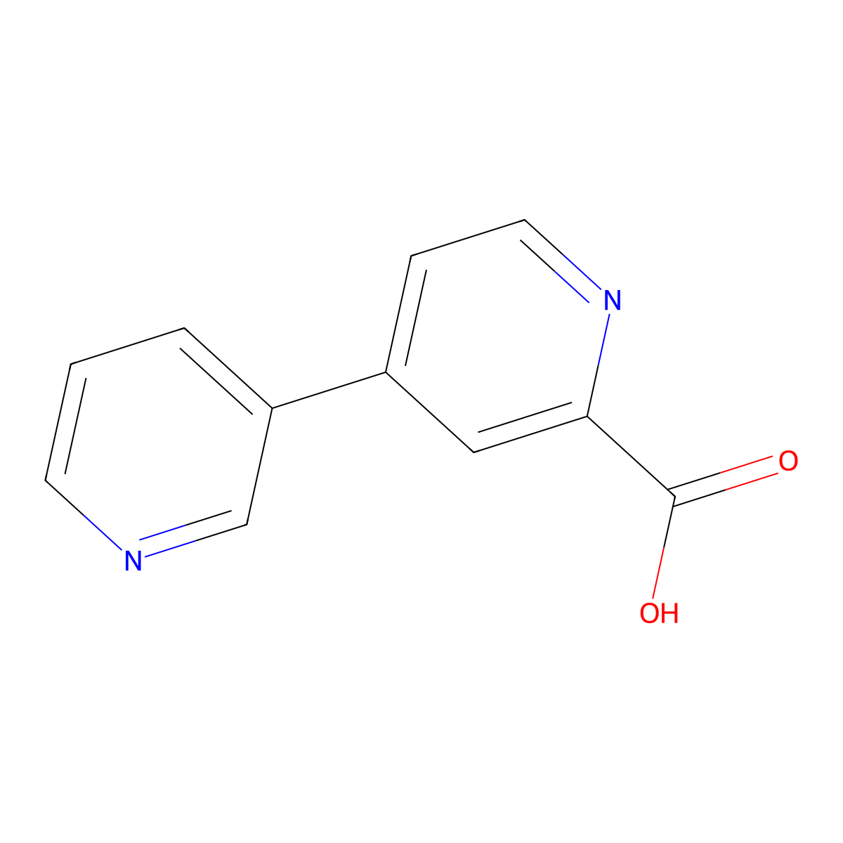 [3,4'-Bipyridine]-2'-carboxylic acid molecular structure, CAS 4392-89-6