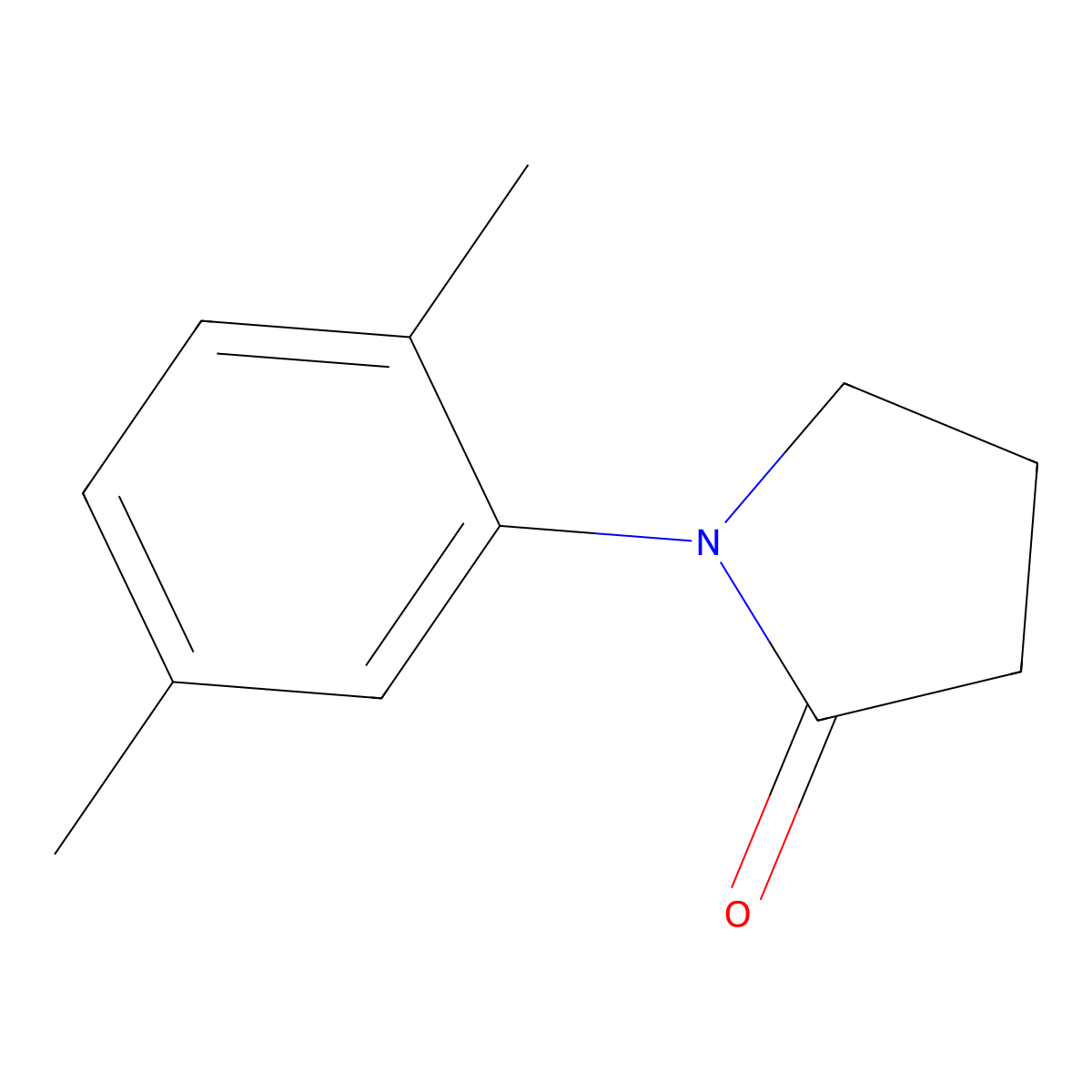 1-(2,5-Dimethylphenyl)pyrrolidin-2-one molecular structure, CAS 439253-49-3