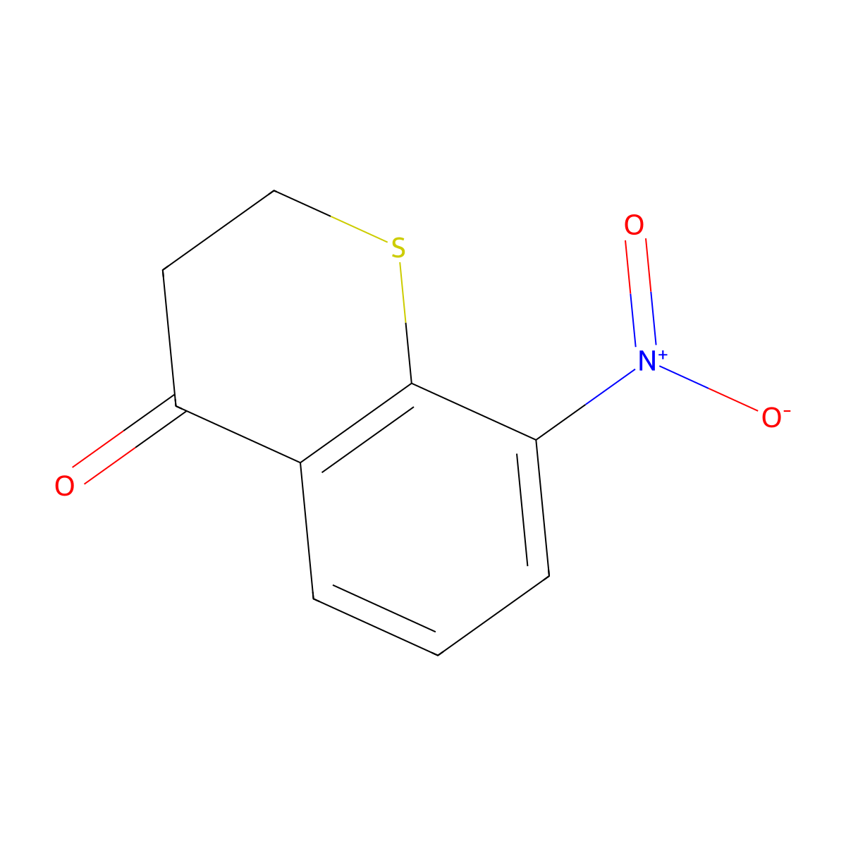 8-Nitrothiochroman-4-one molecular structure, CAS 439291-77-7