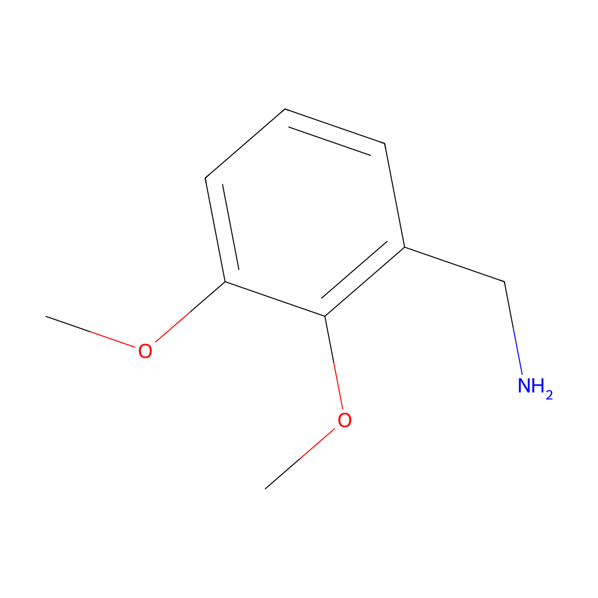 2,3-Dimethoxybenzylamine molecular structure, CAS 4393-09-3
