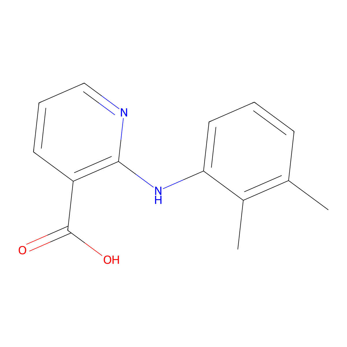 Nixylic acid molecular structure, CAS 4394-05-2