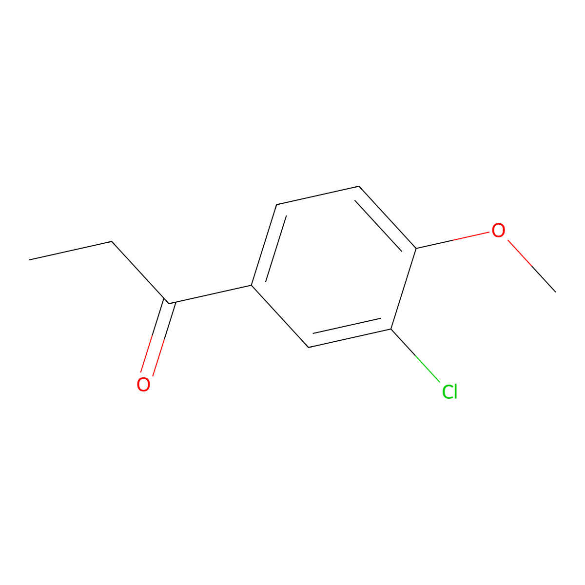 1-(3-Chloro-4-methoxyphenyl)propan-1-one molecular structure, CAS 4394-54-1