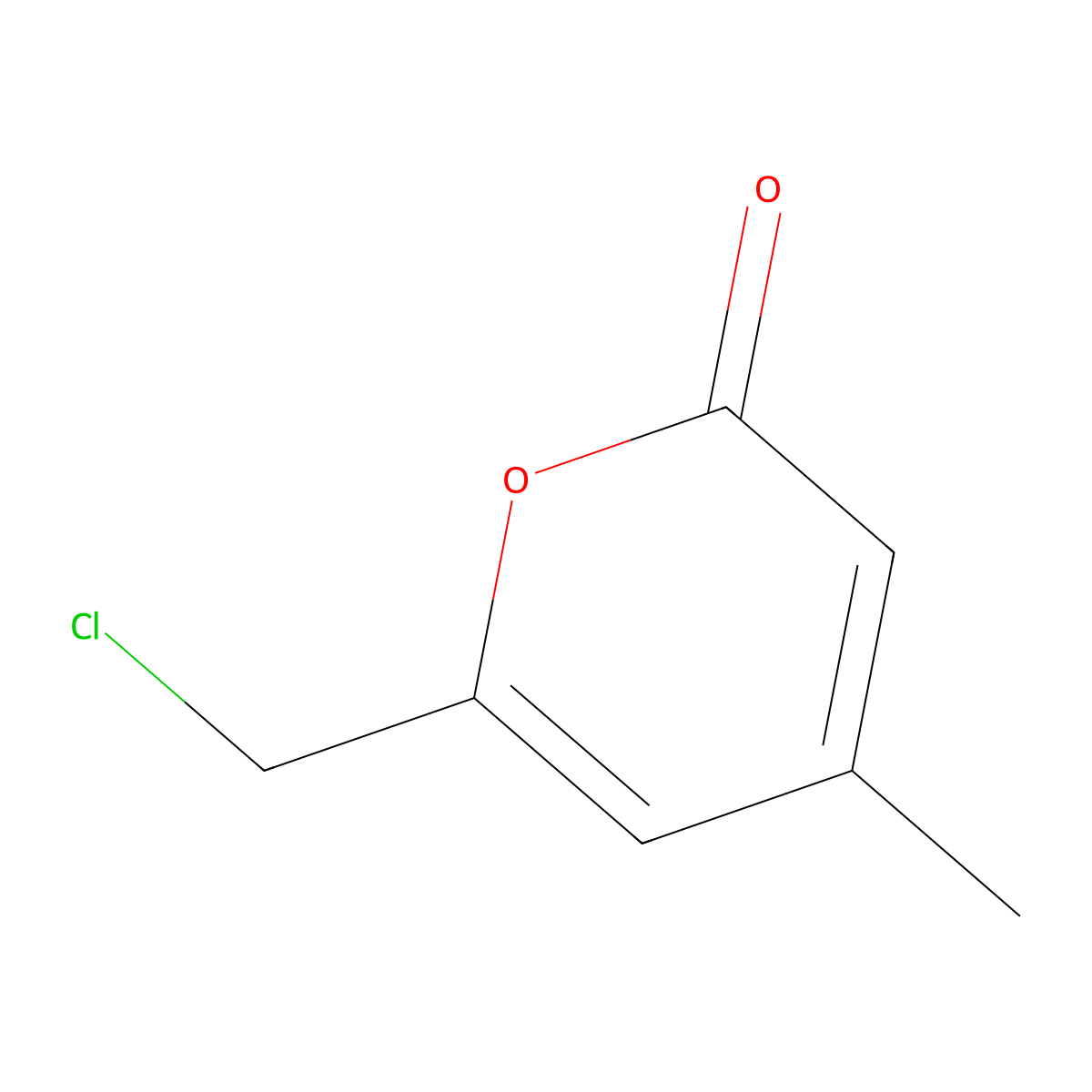 6-(Chloromethyl)-4-methyl-2H-pyran-2-one molecular structure, CAS 4394-75-6