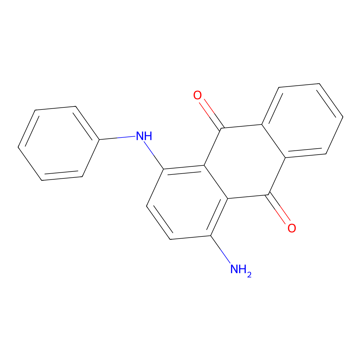Solvent Blue 68 molecular structure, CAS 4395-65-7